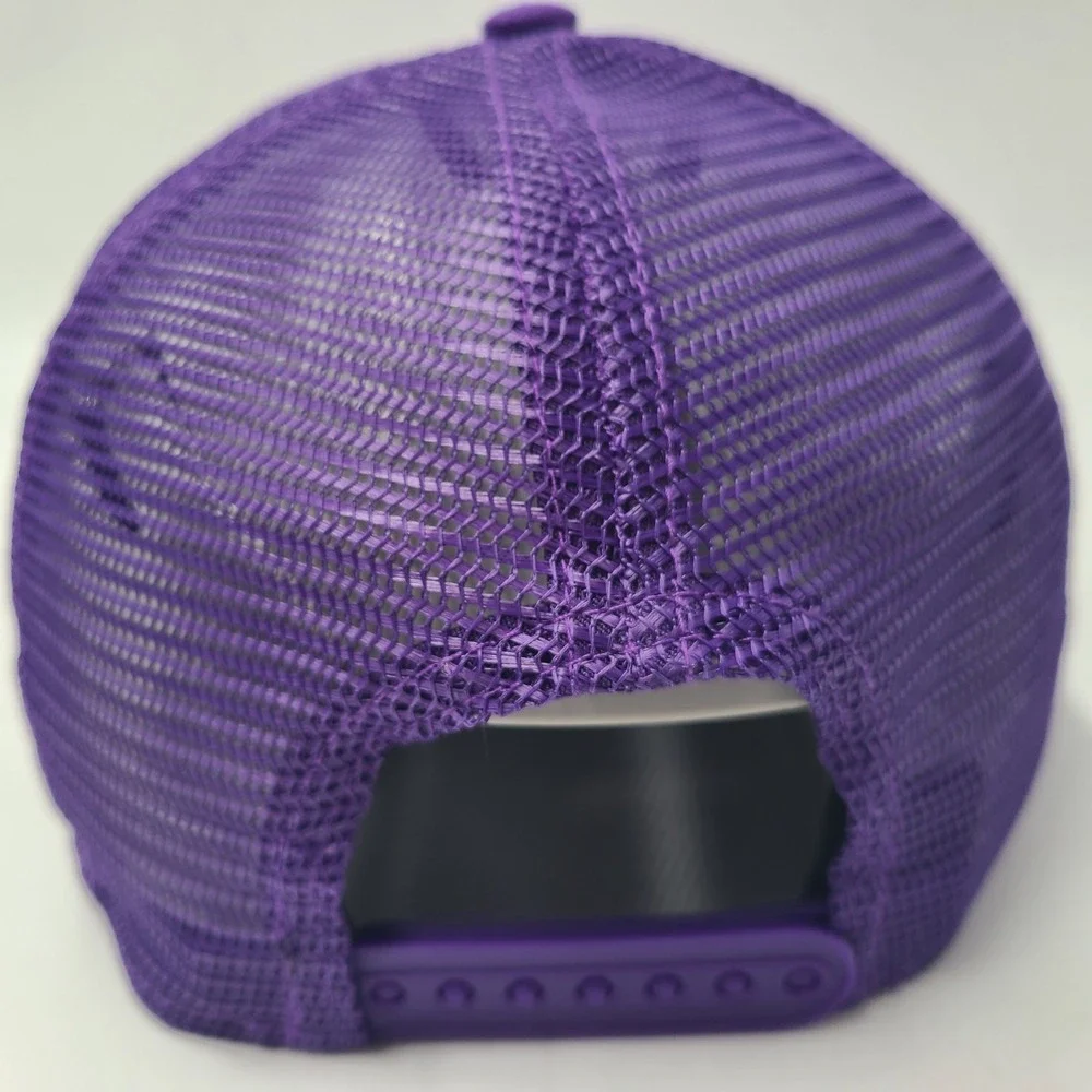 Los Angeles Lakers Hat Snapback Trucker Mesh New Era 9Seventy Purple White Rope